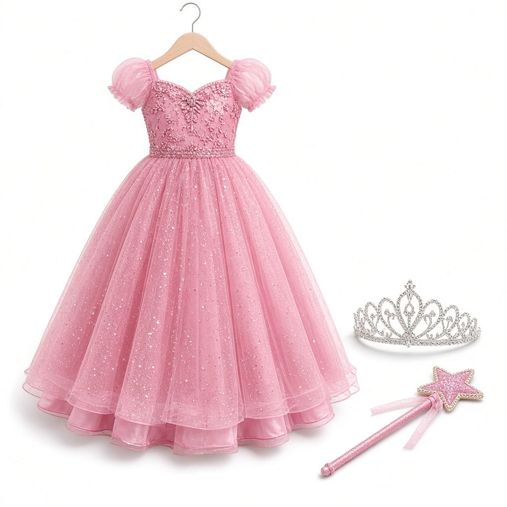 Robe de princesse et diadème